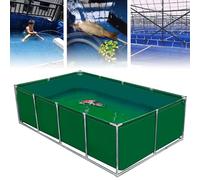 Piscine d'aquaculture hors sol en toile avec support en métal pour poissons koï et tortues - Durable