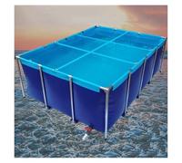 Piscine d'aquaculture portable pour carpes koï - Grand réservoir d'eau pour l'intérieur et l'extérieur, parfait pour l'aquaponie, les jardins aquatiques et la vie aquatique (1,2 x 0,8 x 0,5 m)