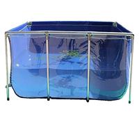 Piscine d'aquarium avec panneau de visualisation transparent et vanne de vidange, bassin intérieur autoportant pour pisciculture, fontaine de jardin