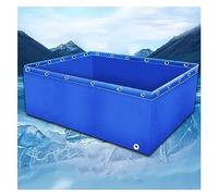 Piscine d'aquarium en toile PVC pour poissons d'eau salée - 0,5 mm - Réservoir de stockage d'eau avec valve de vidange - Idéal pour koï, tortues, natation - Réservoir de rétention temporaire