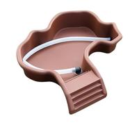 Piscine de bain pour reptiles - 35,5 x 32 x 7 cm, décoration d'aquarium | Gamelle avec drainage, décoration d'enclos, rampe facile, accessoire d'aquarium à texture lisse, taille compacte