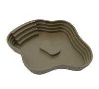 Piscine de bains de reptile extra grande - eau | Piscine de bain pour alimentation reptile | Bols d'eau pour reptiles avec design de rampe anti-glissement pour salamandre a b