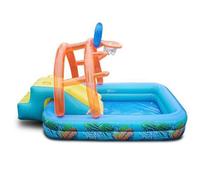 Piscine de centre de jeux gonflable - Toboggan aquatique pour jardin - Jouet de piscine, centre de jeux aquatiques d'été pour d'intérieur et d'extérieur, amour