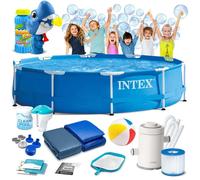 Piscine de jardin à armature - Intex - 305x76 cm - Pompe de filtration incluse - PVC à 3 couches - Renforcement en nylon