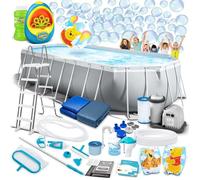 Piscine de jardin à armature - Intex - 610x305x122 cm - Ensemble 21en1 - Machine à bulles incluse - PVC 3 couches