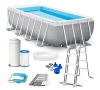Piscine de jardin Frame 400 x 200 x 122 cm 10 en 1 INTEX 26790