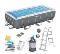 Piscine de jardin Frame 404 x 201 x 100 cm 10 en 1 56442 Bestway