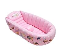 Piscine de Jardin, Paddling Pool Inflatable Multicolor 90x55x25 cm(Pink)