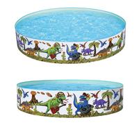 Bestway Fill 'N Fun Bassin fixe "Dinosaurous", 183x38 cm - rond - 749 l ; 55022