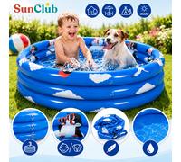 Piscine pour enfants pingouins à 3 anneaux 100x23 cm