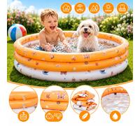 SUNCLUB Piscine de jardin 125 cm 192 L PVC - Barbotteuse pour enfants