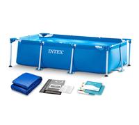 Piscine de jardin tubulaire 260 x 160 x 65 cm 2 en 1 INTEX 28271