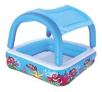 Bestway Pataugeoire gonflable pour enfants Canopy 52192, 140 x 140 x 114 cm