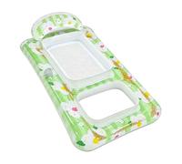 Piscine De Lit De Bronzage Flottant - Système De Matelas Gonflable, Accessoire Porte-boissons Intégré, Solution D'eau D'été Durable, Flotteur De Relaxation Confortable | Utilisation Du Complexe Pendan