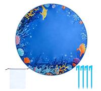 Piscine de Plage pour Enfant - avec Sac de Transport - Jouet d'extérieur résistant au Sable - pour Jouer à la Plage - Parc - pour, Filles, garçons, Amusant - 130 x 150 cm