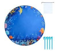 Piscine de plage pour enfants | Couverture de plage, piscine pour éclabousser avec transport, jouets et eau pliables pour voyages et excursions