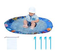 Piscine de Plage pour | Serviette pour avec Sac de Transport - Jeu Aquatique d'été Portable Voyage Offre Une Zone antidérapante pour se protéger du Sable et Une Piscine Douce pour Les