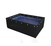 Piscine de stockage d'eau pliable en toile avec œillets, réservoir d'aquaculture d'urgence portable pour résistance à la sécheresse et élevage des poissons