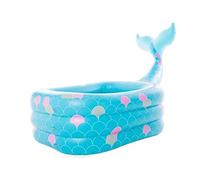 Piscine d'eau Jolie Piscine en Forme De Poisson, D'été, Baignoire Amusante Parfaite pour Une, Salon Fête Piscine Intérieure Extérieure(150x91x100cm)