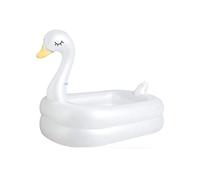 Piscine d'eau Piscine De Rembourrage Gonflable en Forme Canard Mignon pour Animaux Vives Hors Sol Piscine Intérieure Extérieure(160x110x100cm)