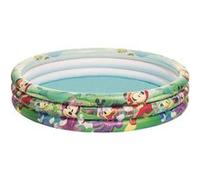 Piscine DISNEY MICKEY Roadster Racers - 3 boudins - Ø 122 x 25 cm - BESTWAY Blanc G