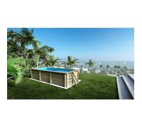 Piscine hors sol bois AQUA Altanka-6.1 x 2.85m x 1.31m-