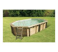 Ubbink piscine bois Maldives Sable 3,55x4,90x1,30cm