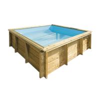 Piscine en bois carrée Procopi - BWT Pool Tropic Junior 2,26 x 2,26 x 0,68 m