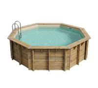 Ubbink Piscine bois Ocea 5,10 x h1,20m - Beige
