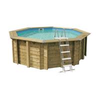 Piscine bois Ubbink SUNWATER All in One 360x120cm octogonale