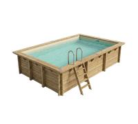 Piscine bois Azura 4,00 x 2,00 x 1,26 m - Liner beige - Ubbink