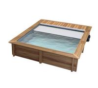 Piscine en bois urbaine Procopi - BWT Pool 4,2 x 3,5 m - Couverture Automatique