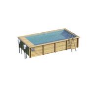 Piscine bois Urbaine XL 6.5 x 3.5 x 1.33 m avec volet intégré
