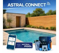 Piscine en kit connectée : 6 x 3 x 1.50 m Fond plat ASTRAL