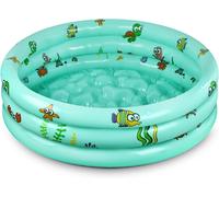 Piscine Enfant,ø100 cm,Piscine Gonflable,Pataugeoire Gonflable,Piscine Gonflable Ronde,Piscine Bebe,Piscine Pataugeoire pour Enfants.[G34]