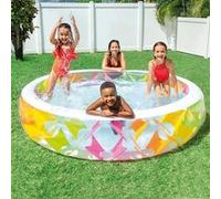Piscine enfant 2,30m gonflable croisillons Intex Multicolore G