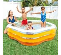 Piscine enfant forme étoile orange Intex Bleu G