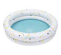 Piscine bébé Ø 100 cm Terrazzo Blanc 2 Anneaux - Swim Essentials