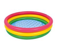 Piscine enfants colorée 3 anneaux 100x22 cm PVC