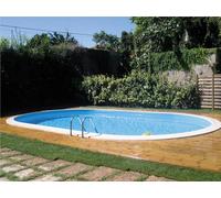 Piscine enterrée acier ovale 6.00mx3.20m - H 1.50m - filtration 10m3/h