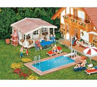 Faller - F180542 - Modélisme - Piscine + Abri Jardin