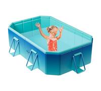 Piscine extérieure rectangulaire - Piscine pliable hors sol | Grandes piscines de jardin hors sol, Baignoire portable, Piscine pour enfants non gonflable, Baignoire de douche pour chats pour Cort