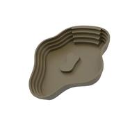 Piscine extra large avec surface antidérapante et aqua/terrestre pour animaux domestiques avec bain de soleil et plateau d'appât