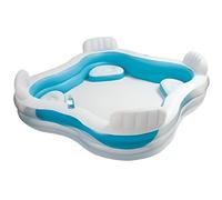 Piscine familiale avec sièges INTEX - 229x229x66 cm - Vinyle 14ga - Capacité 762L