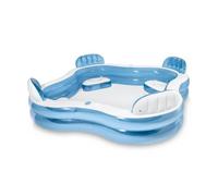Piscine familiale octogonale bleue avec sièges et appuie-têtes 229 x 229 x 66 cm - INTEX - 56475