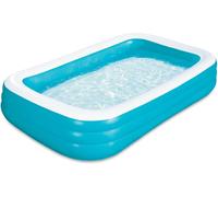 Piscine Familiale, Piscine Gonflable Rectangulaire Bleue, 305 x 183 x 56 cm, 1.03E+3 L, PVC, Pour Tous Ages