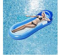 Piscine Fauteuil Gonflable, Fauteuil Inclinable Semi immergé Filet Matelas Gonflable, Fauteuil Gonflable Piscine, Matelas Piscine