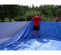 Piscine Film intérieur bleu de piscine Convient pour piscines murale avec en acier inoxydable Ø 360 x 120 cm