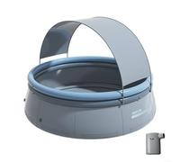 Piscine gonflable avec auvent, portable, grande capacité, auto-gonflante, pliable et automatique (1,8 m)
