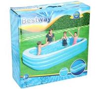 Bestway Piscine familiale rectangulaire Bleu clair 305 x 183 x 56 cm